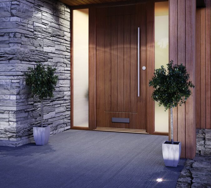 brown rockdoor composite doors