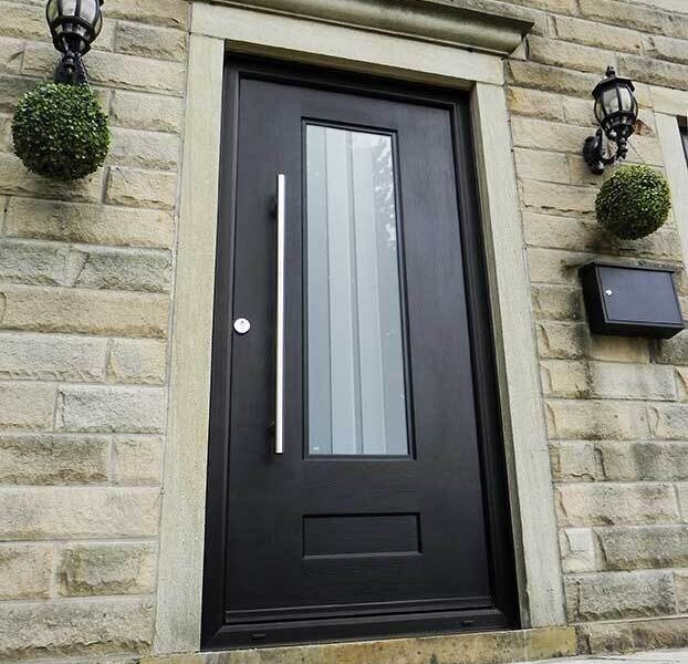 Black rockdoor doors