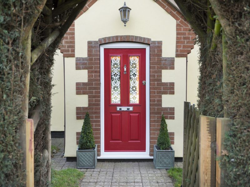 red solidor doors