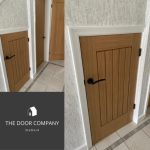 Bespoke oak veneer interior door