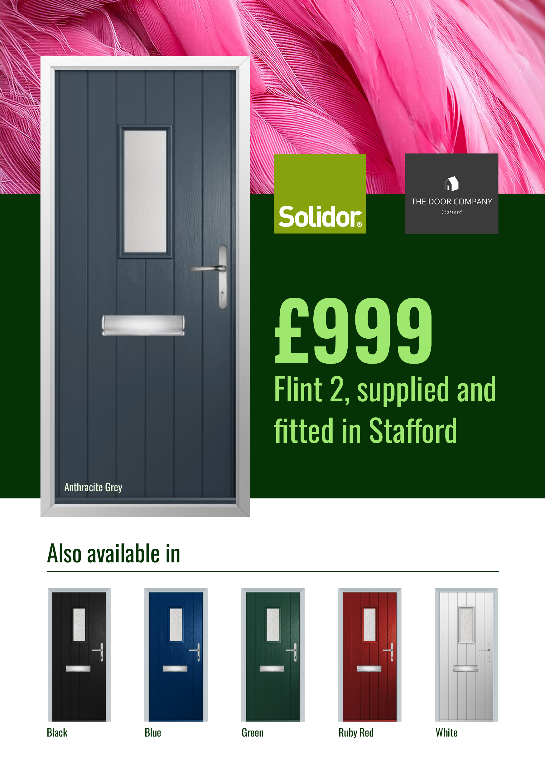 Fantastic Solidor composite door offer – Supplied & installed in Stafford from £999.00